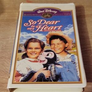 Disney So Dear to My Heart VHS with Blue and White Cover